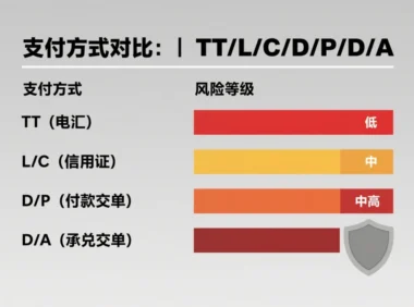 外贸收款方式TT、L/C、D/P、D/A的区别和风险，新手必看！