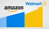 美国电商市场双雄争霸：亚马逊坐拥半壁江山，沃尔玛线上增速领先